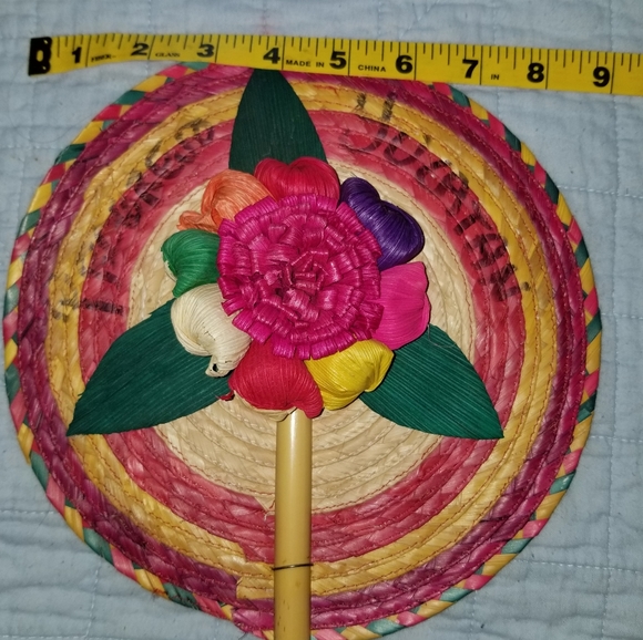 Yucatan Floral Fan Wall Decor - Picture 2 of 9